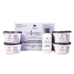 Affirm Relaxer Kit package view for gentle, customizable at-home hair management.