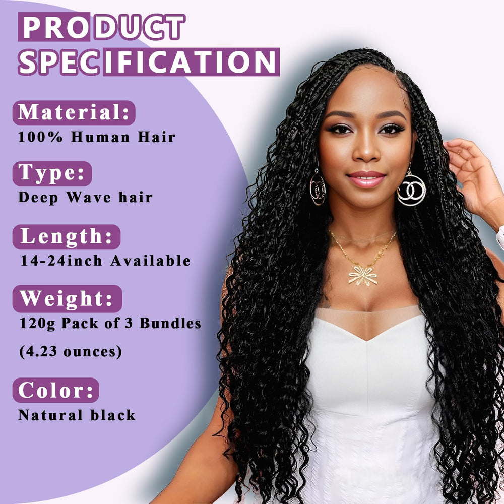 Afihond hair pack assembly shot for versatile knotless boho braids