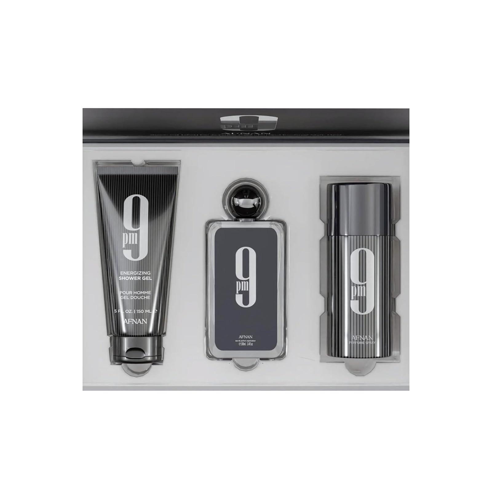 Afnan 9 PM deodorant tube highlights daily freshness and fragrance layering.