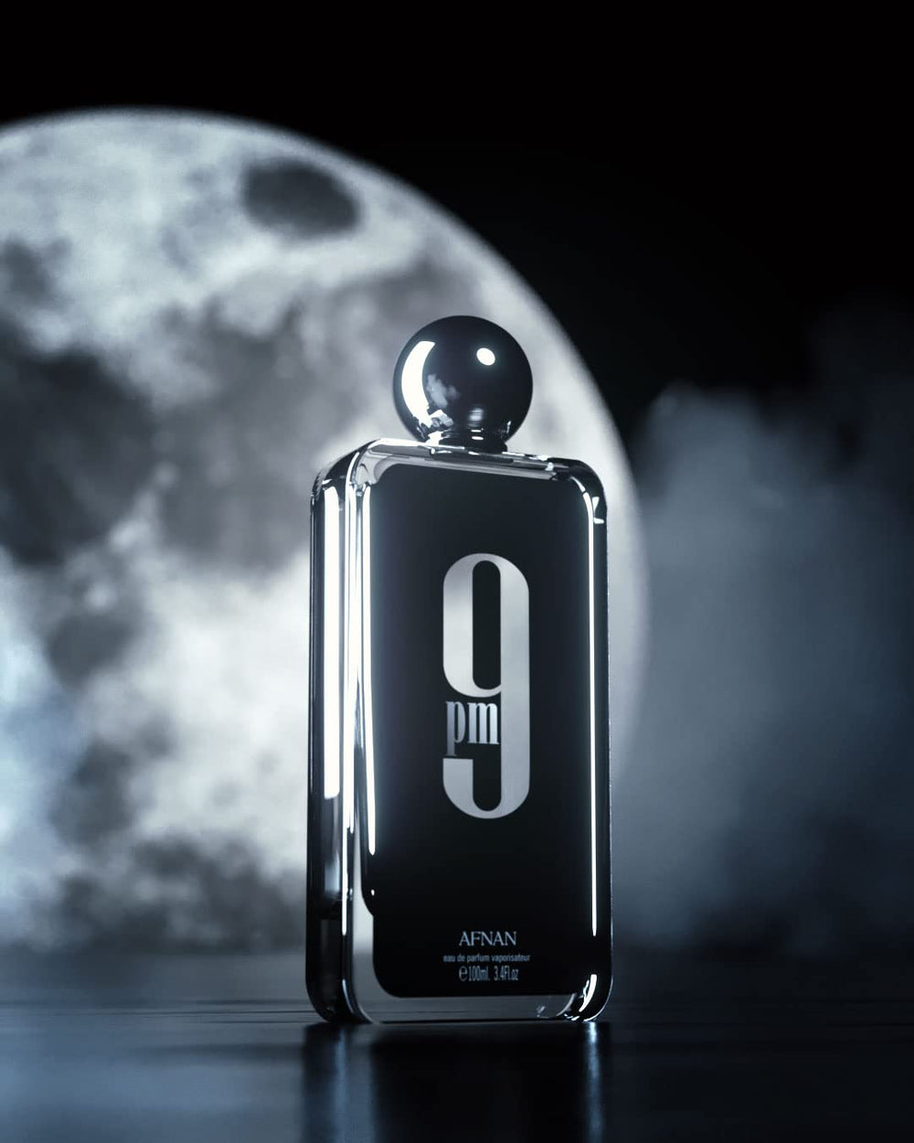 Afnan 9 PM middle notes image highlights muguet and orange blossom for elegance.