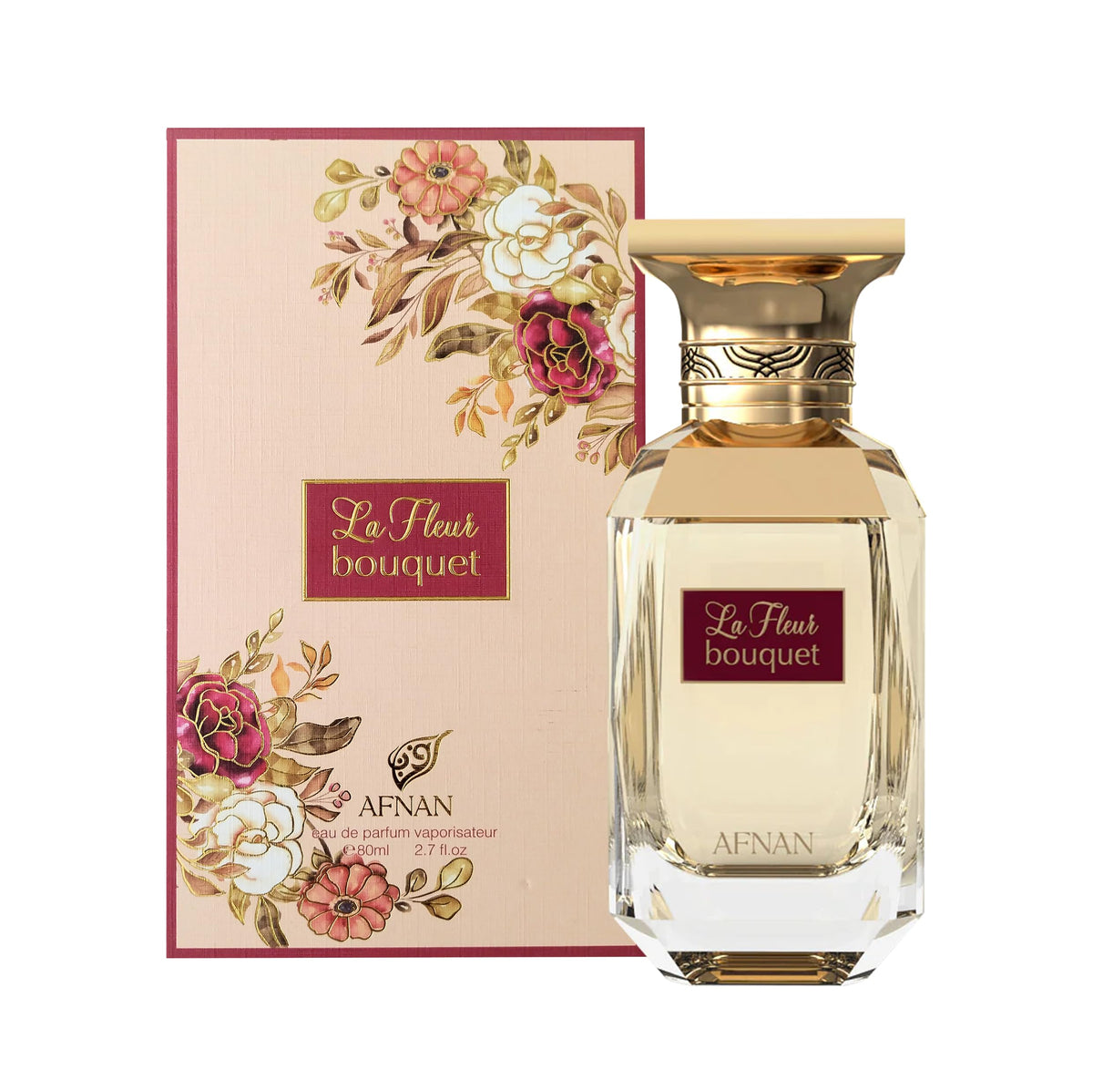 Afnan La Fleur Bouquet bottle shown for daily wear and elegance