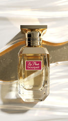Close-up of Afnan La Fleur Bouquet cap detailing luxurious design