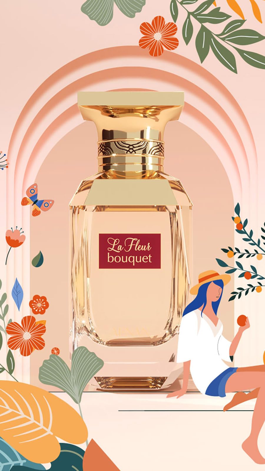 Note panel on Afnan La Fleur Bouquet highlights orange blossom and jasmine
