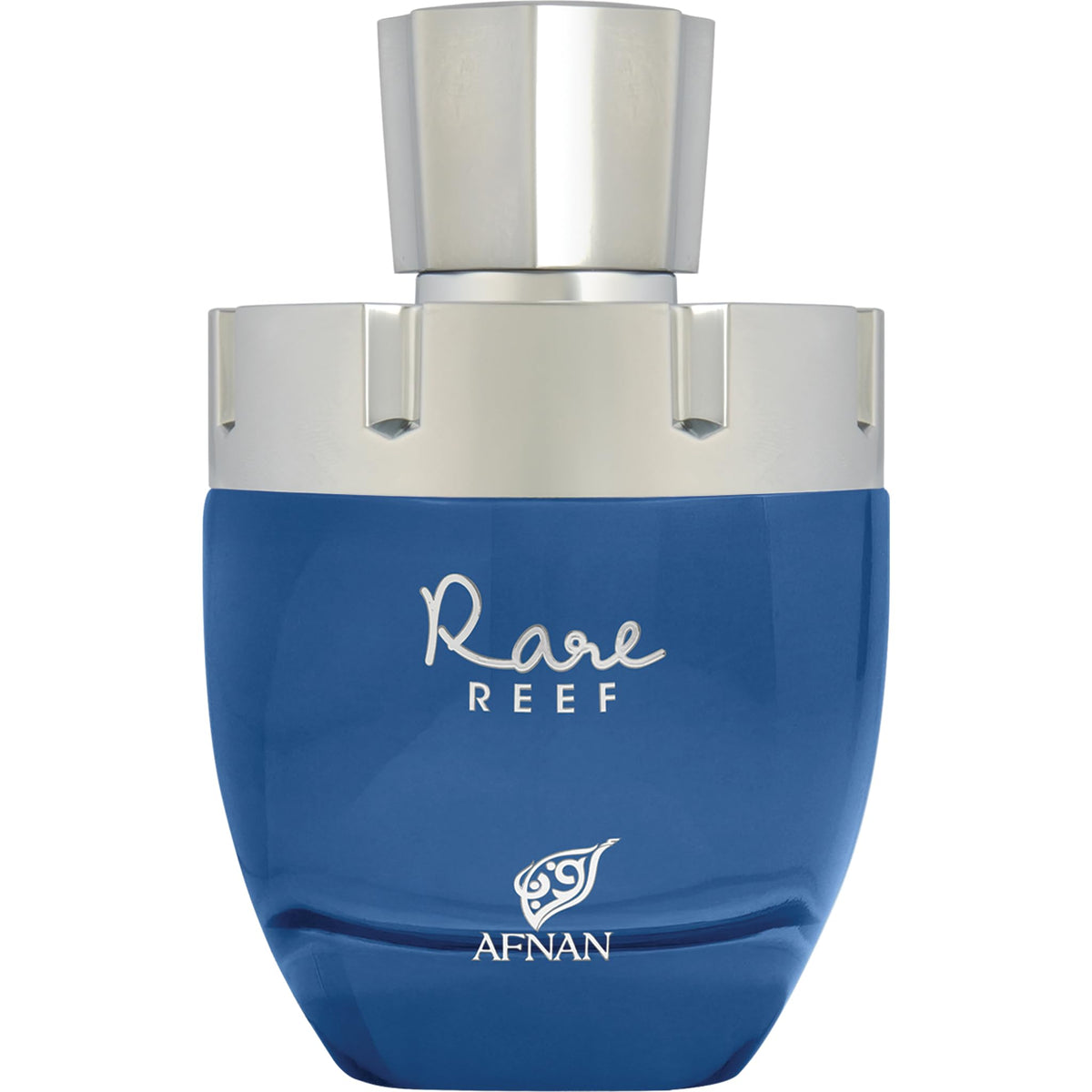 Afnan Rare Reef bottle closeup for daily luxury fragrance.