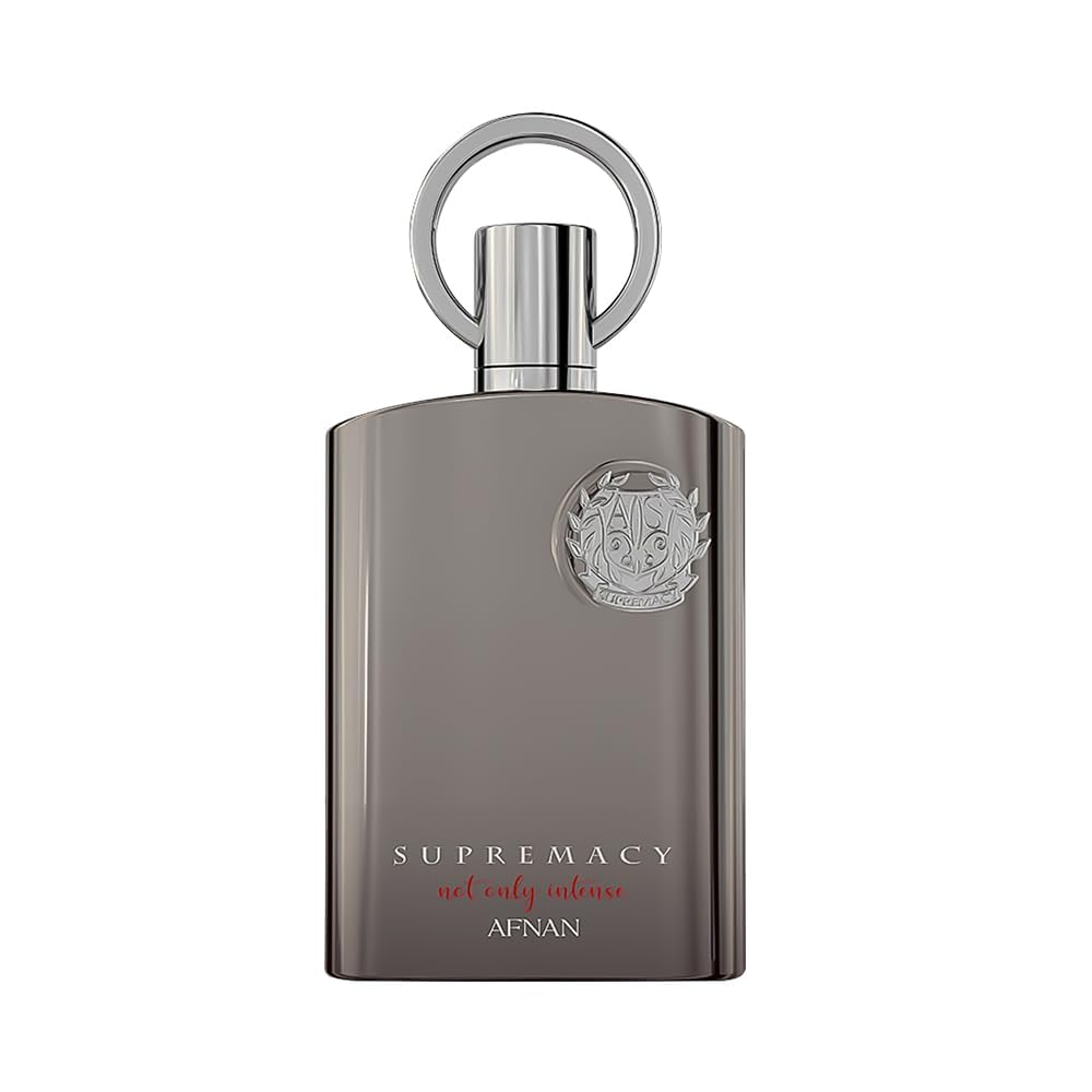 Afnan Supremacy Not Only Intense bottle with bold amber-spicy scent for all-day confidence.