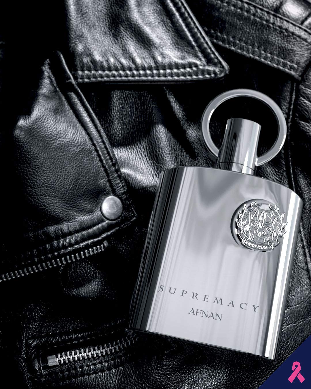 Afnan Supremacy Silver atomizer close-up for precise application at home.