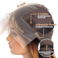 Afribye pre-plucked lace front wig for natural hairline and effortless styling