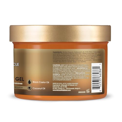 African Pride Braiding Gel no-flake formula illustrated by clean, polished hairstyles