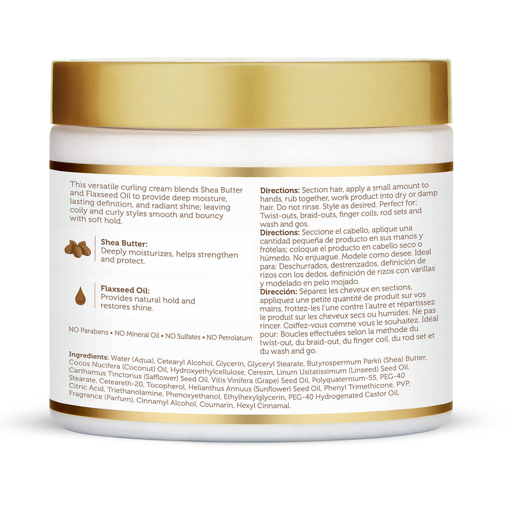 Packaging visuals show African Pride Moisture Miracle Curling Cream triple-pack value