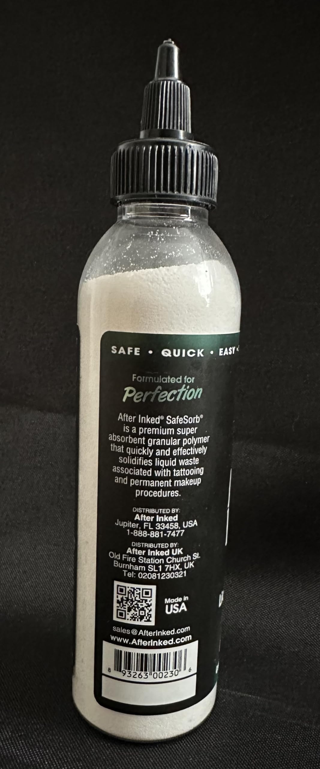 After Inked Liquid Solidifier packaging highlighting compact studio storage
