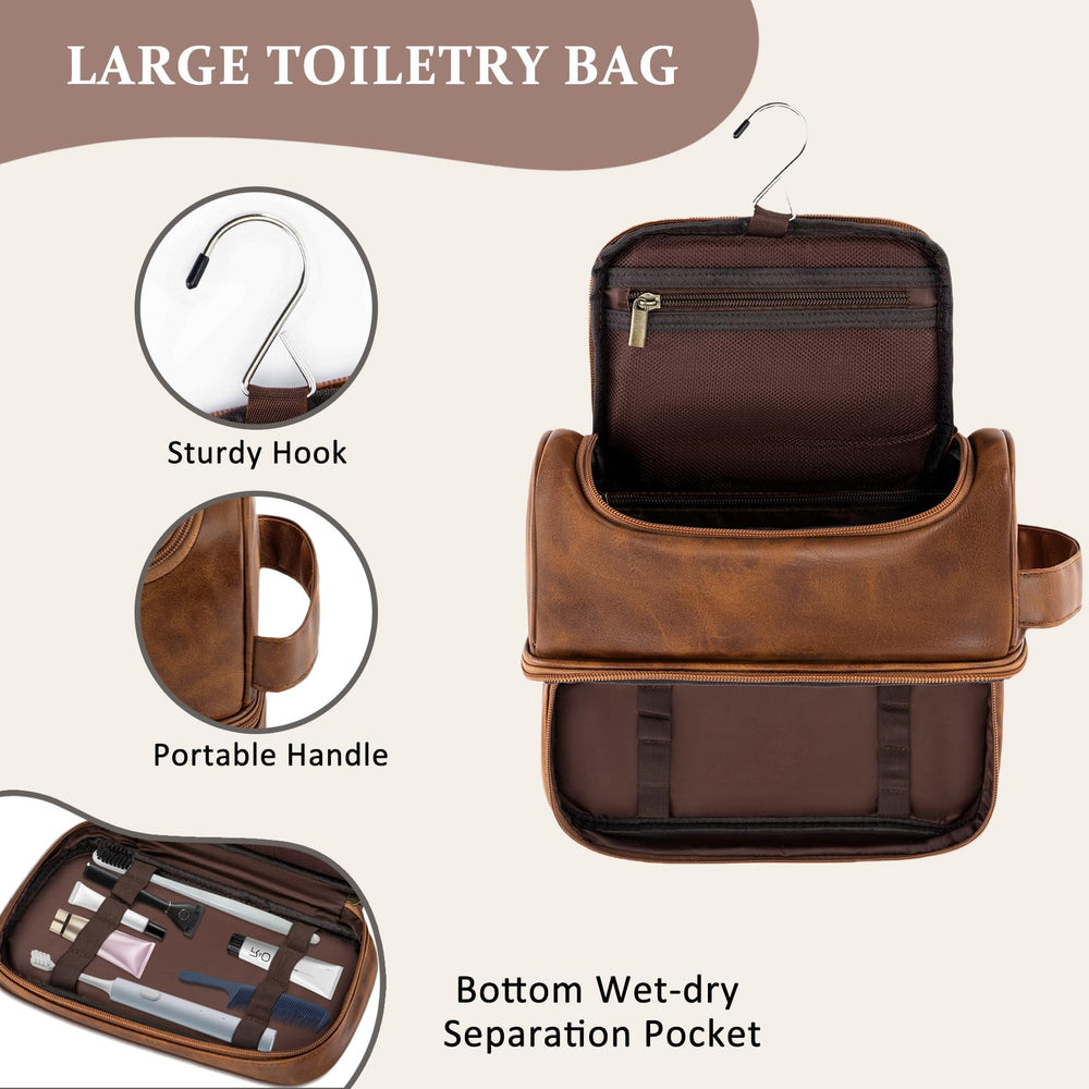 Aganmi large-capacity bag with multiple pockets for toiletries