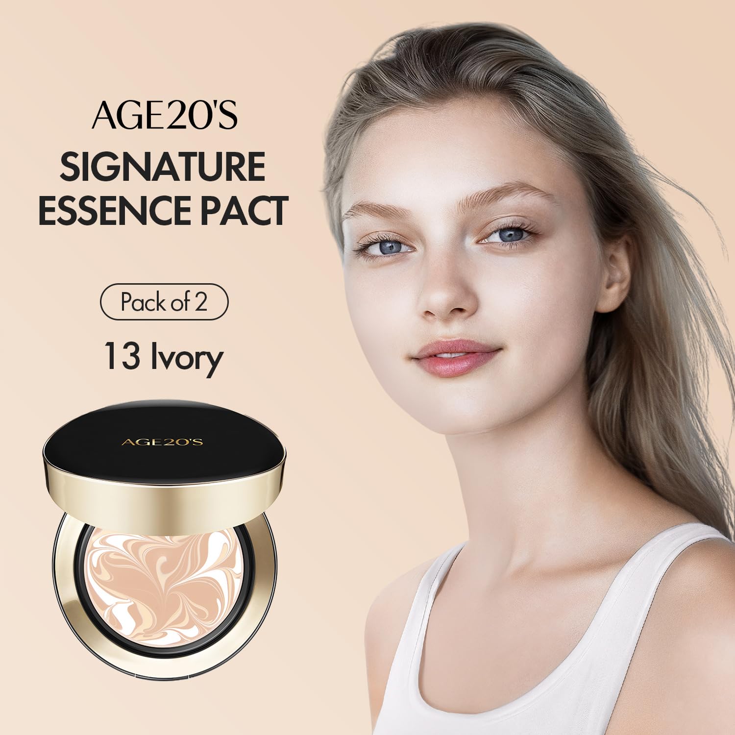 AGE 20's Signature Essence Pact portable cushion case for on-the-go makeup
