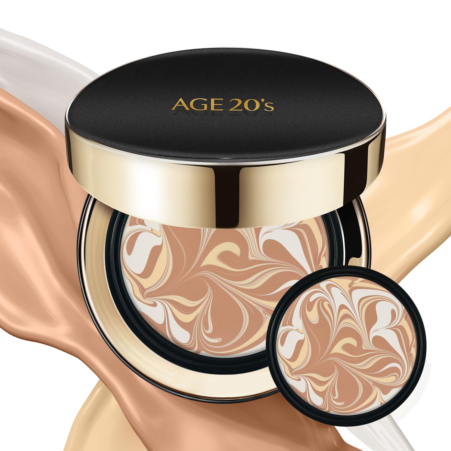 AGE 20's Signature Essence Pact compact with SPF 50+ in 23 Medium Beige for everyday protection