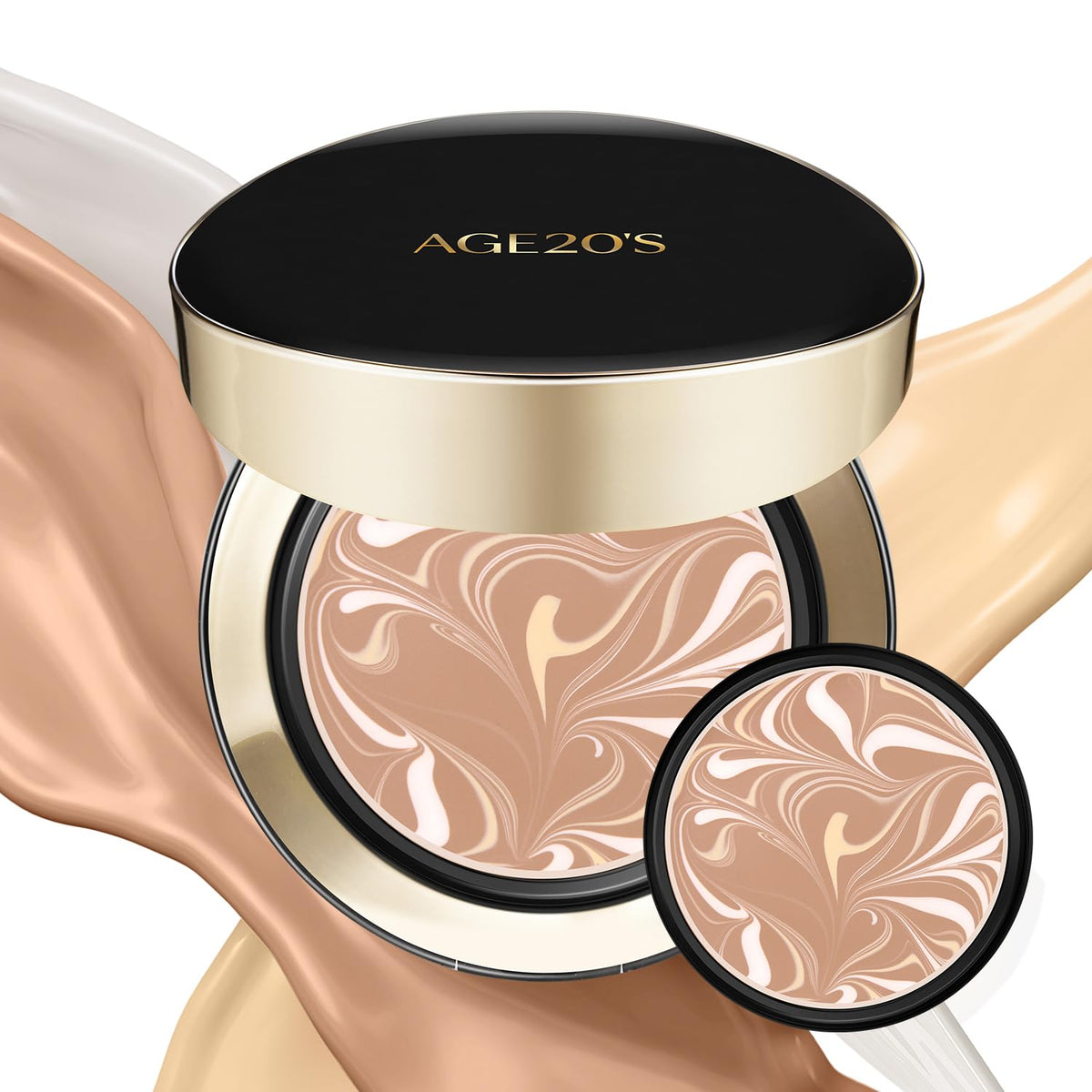 AGE 20's Signature Essence Pact SPF50+ compact with puff for quick dewy coverage.