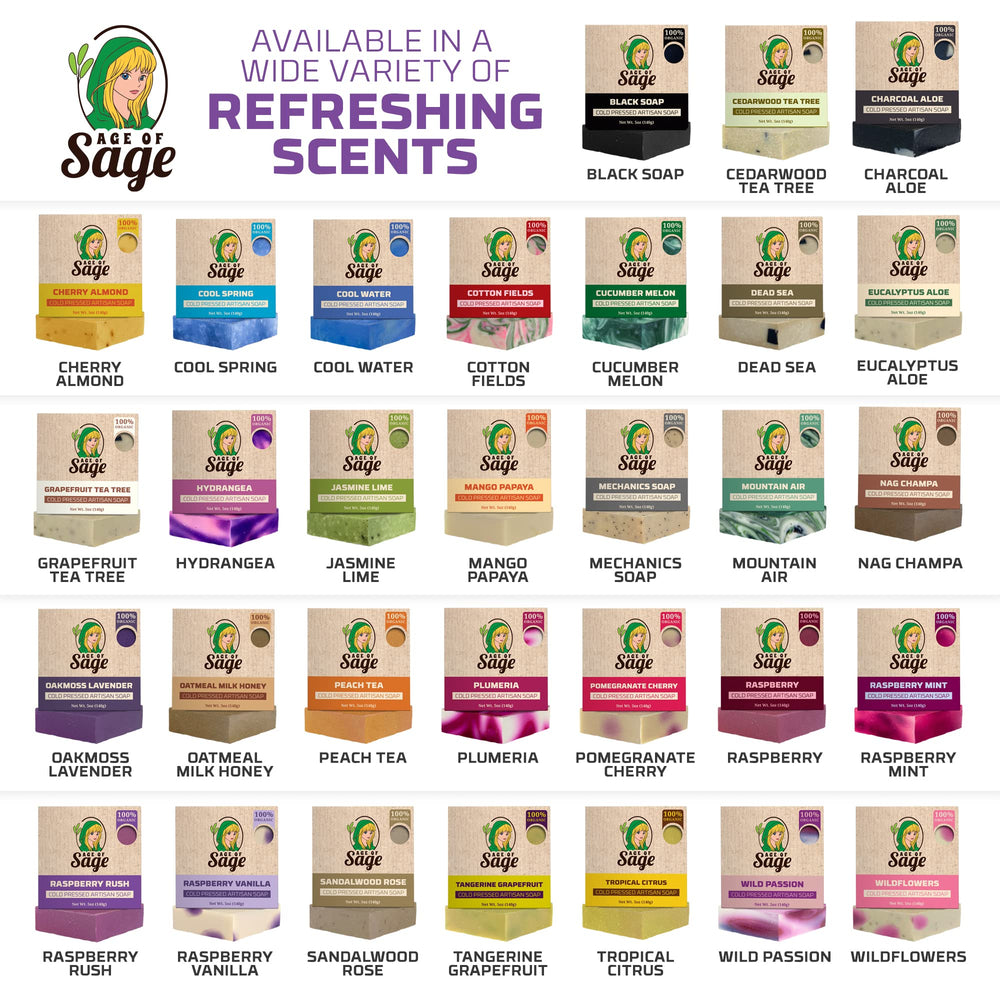 Age of Sage gift packaging ribbon—ready-to-give presentation for birthdays or holidays.