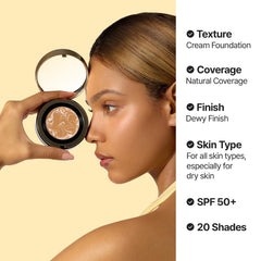 AGE 20's Signature Essence Pact 21N Vanilla creamy texture with dewy finish