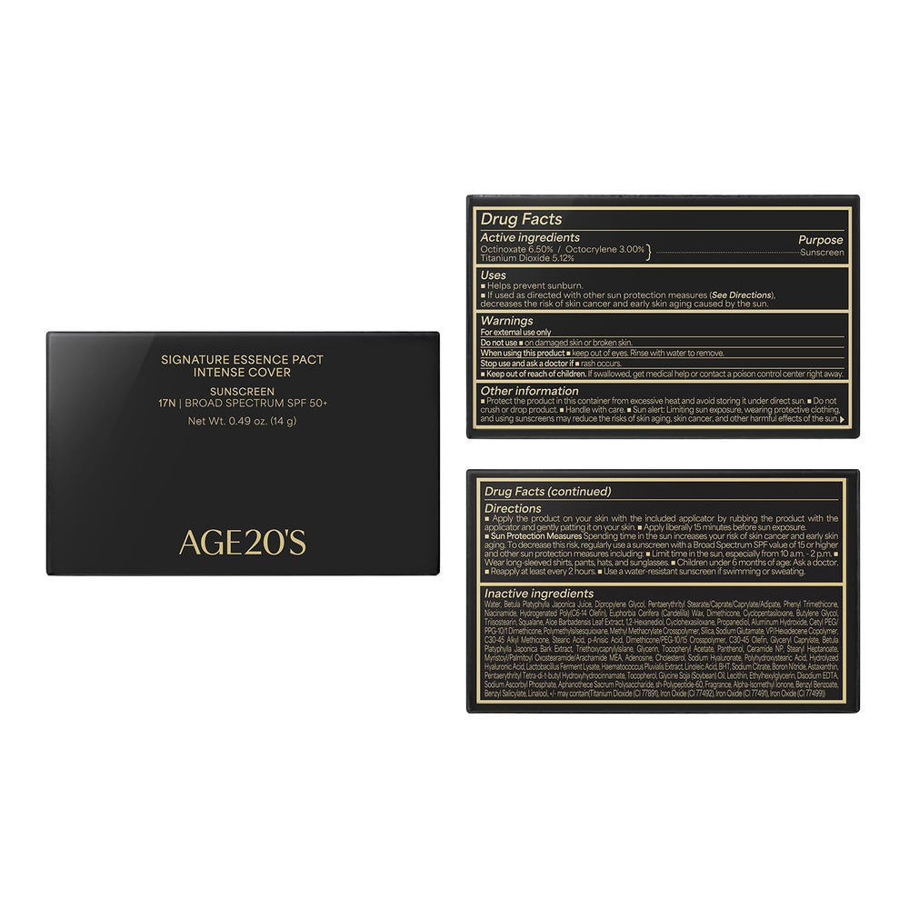 AGE20S Signature Essence Pact skin texture improvement through lightweight coverage.