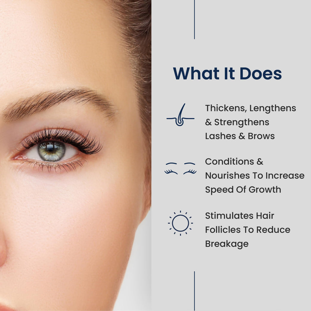 Agelyss Lash & Brow Enhancer brush application demonstrates precise coverage along the lash line.