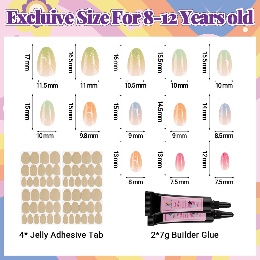 AGGKKY jelly nail adhesives 4 pack enables easy, mess free application.