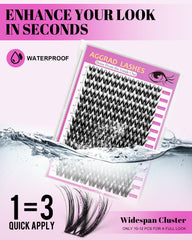 AGGRAD Flora Lash Clusters 8-18mm length offers flexible styling from subtle to dramatic.