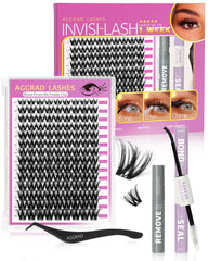 AGGRAD Flora Lash Clusters Kit packaging for easy at home lash upgrades
