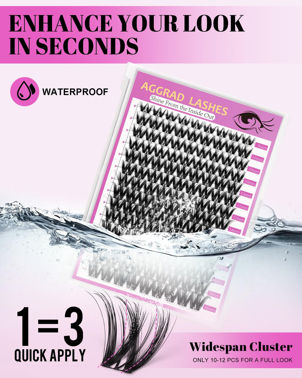 AGGRAD Invisi-Lash 0.03mm ultra thin band for invisible clusters