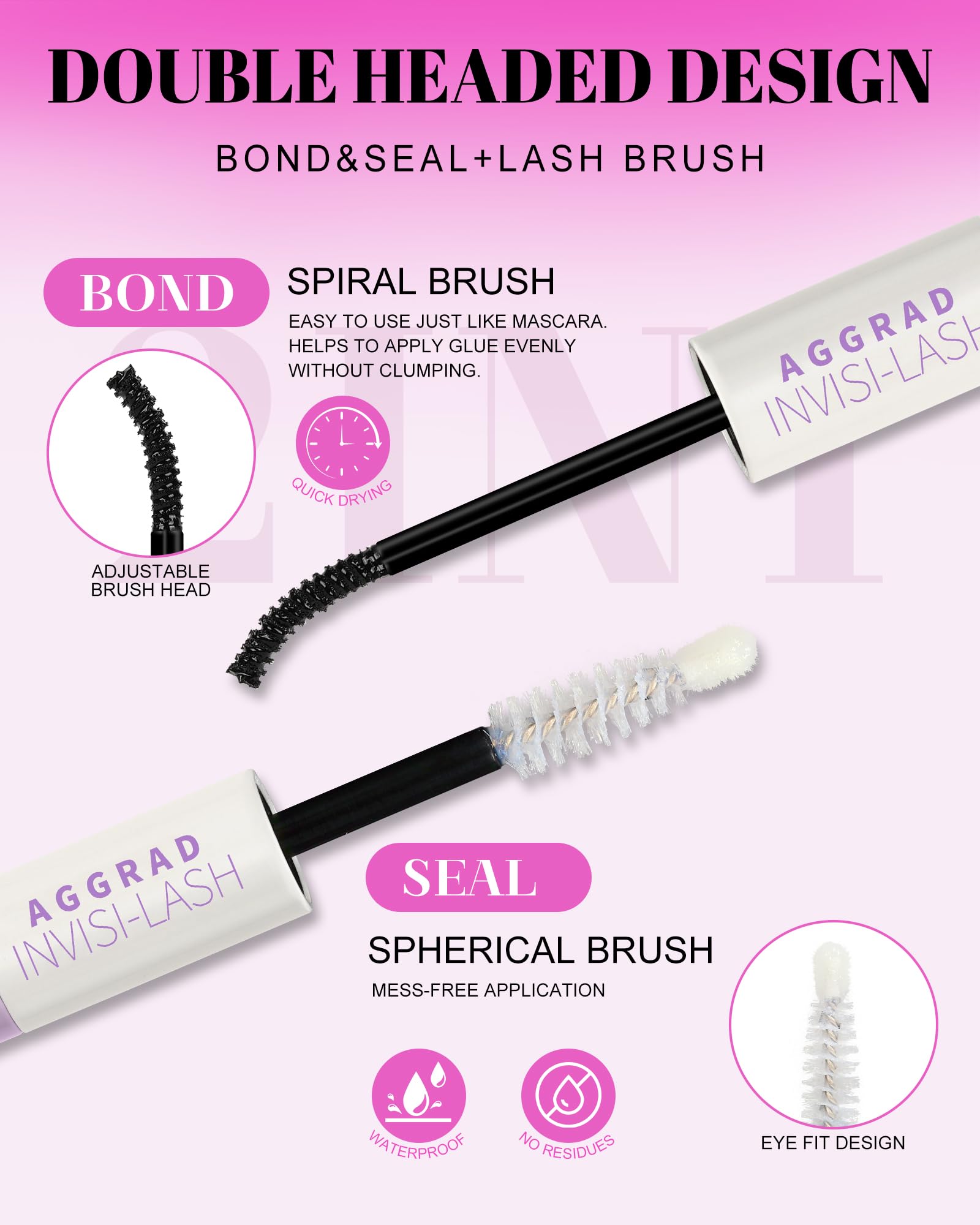 AGGRAD Lash cluster tweezers in use for precise DIY placement