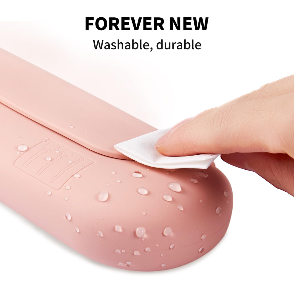AGIKET easy-clean silicone brush holder close-up, soap-and-water friendly maintenance