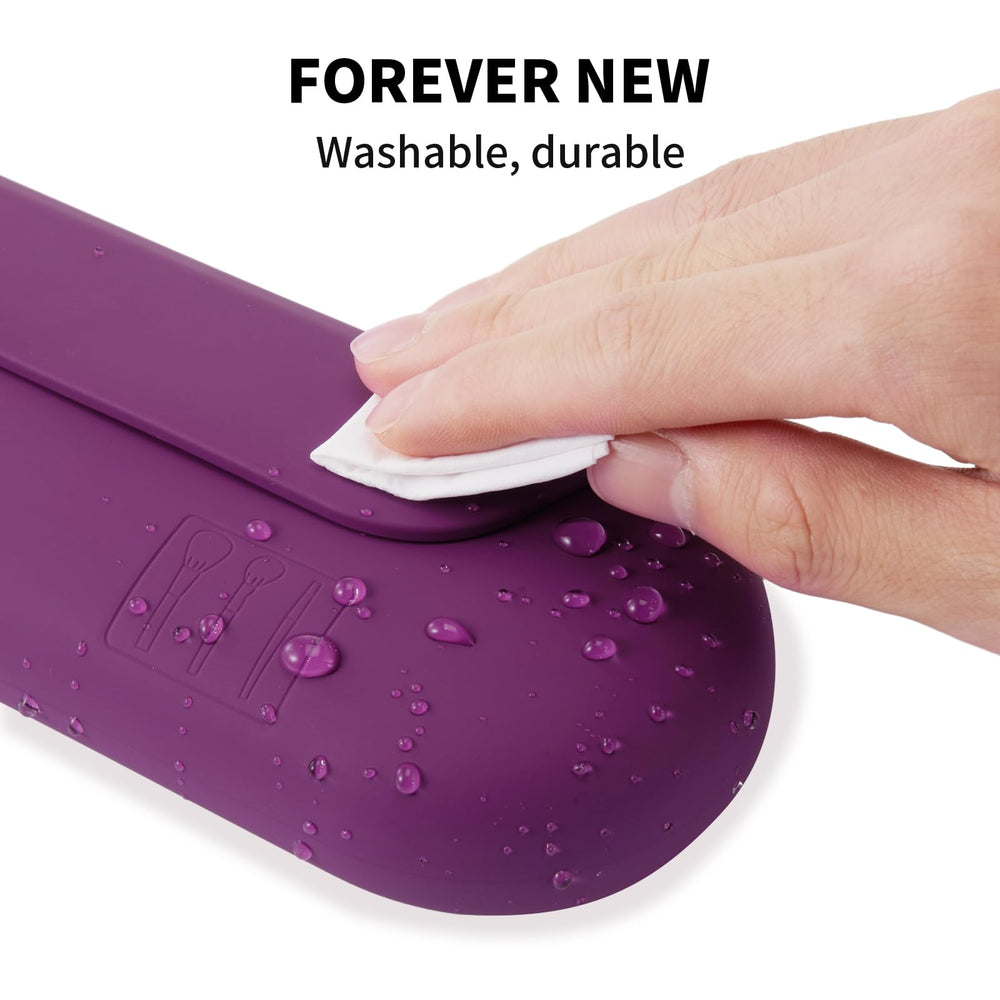 AGIKET silicone brush holder easily cleaned with soap and water.