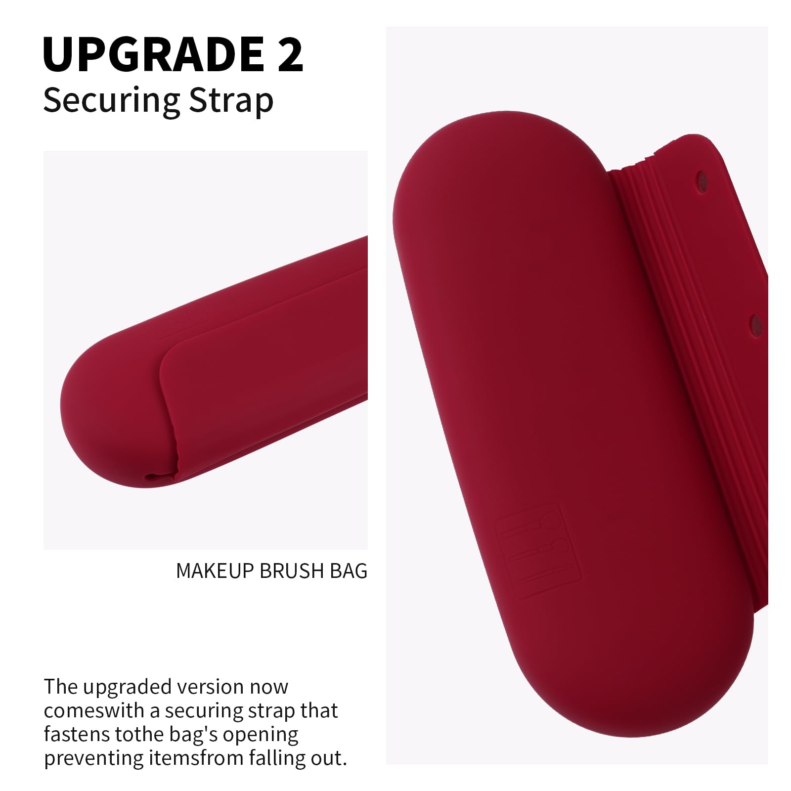 AGIKET silicone makeup brush holder close-up showing soft texture.