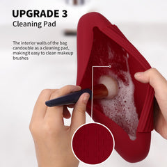 AGIKET silicone makeup brush holder non-slip surface for sturdy packing.