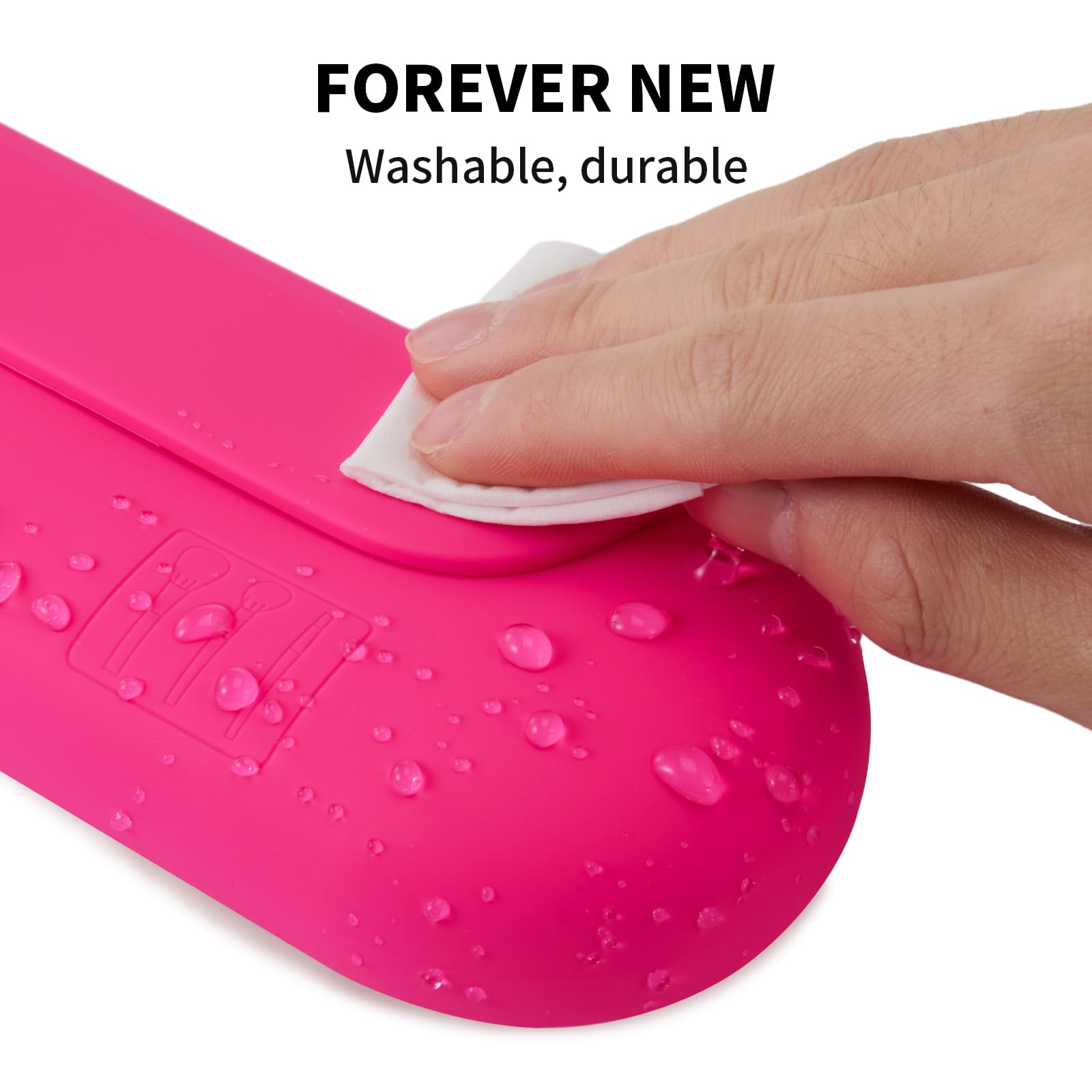 AGIKET soft-silicone texture brush holder highlights tactile surface and gentle protection.