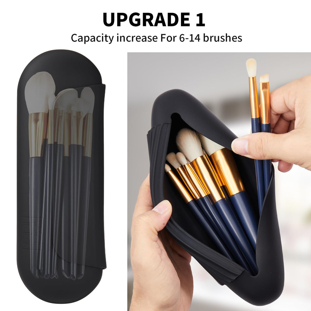 AGIKET travel cosmetic bag soft silicone material for lightweight packing