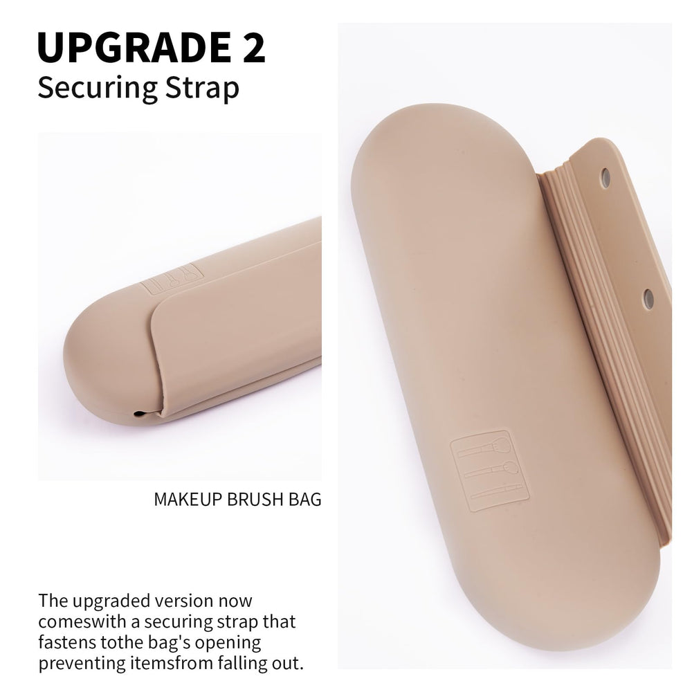 AGIKET travel compact case close-up demonstrates lightweight silicone construction.