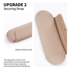 AGIKET travel compact case close-up demonstrates lightweight silicone construction.