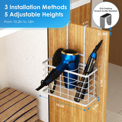 Agotglmi stainless steel hair tool holder resists moisture in bathrooms