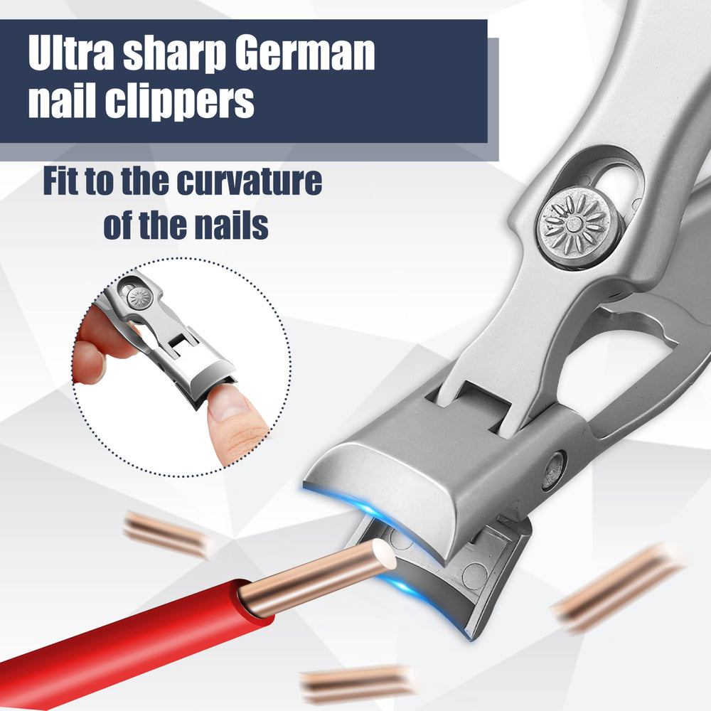 AGSIXZLAN nail clippers with catcher for tidy grooming.