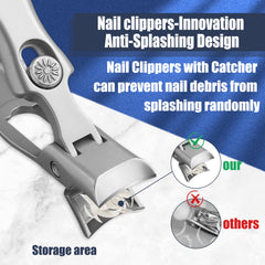 AGSIXZLAN nail clippers with wide opening for thick nails.
