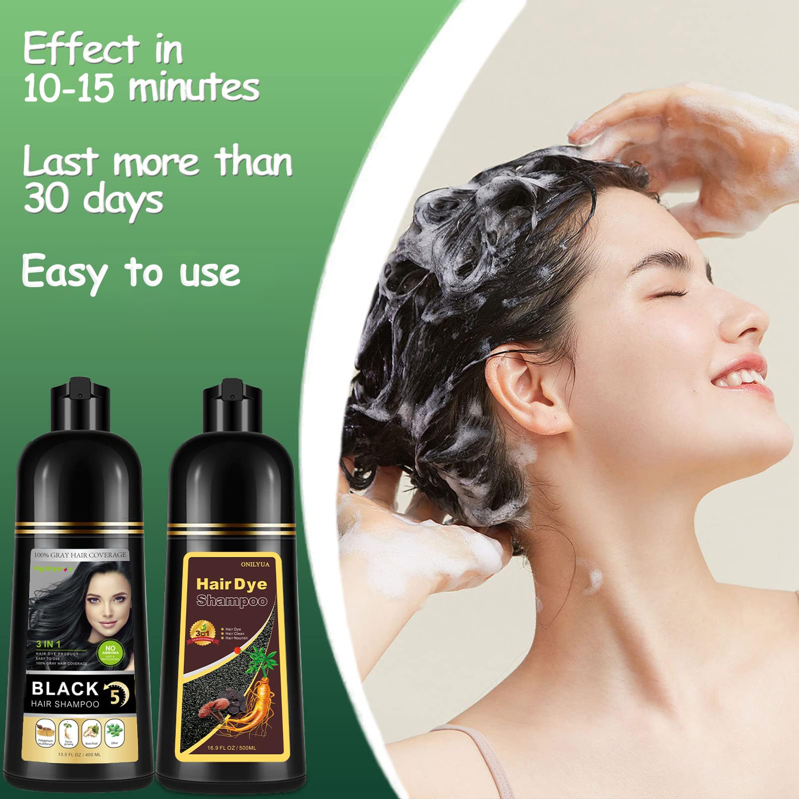 Agthyuve coffee dye color result delivers an even, long-lasting tone.