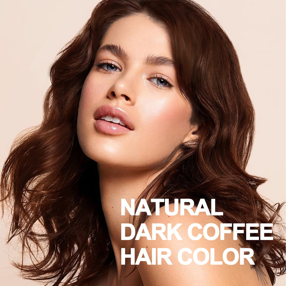 Agthyuve dark brown color swatch highlights a rich semi permanent result.
