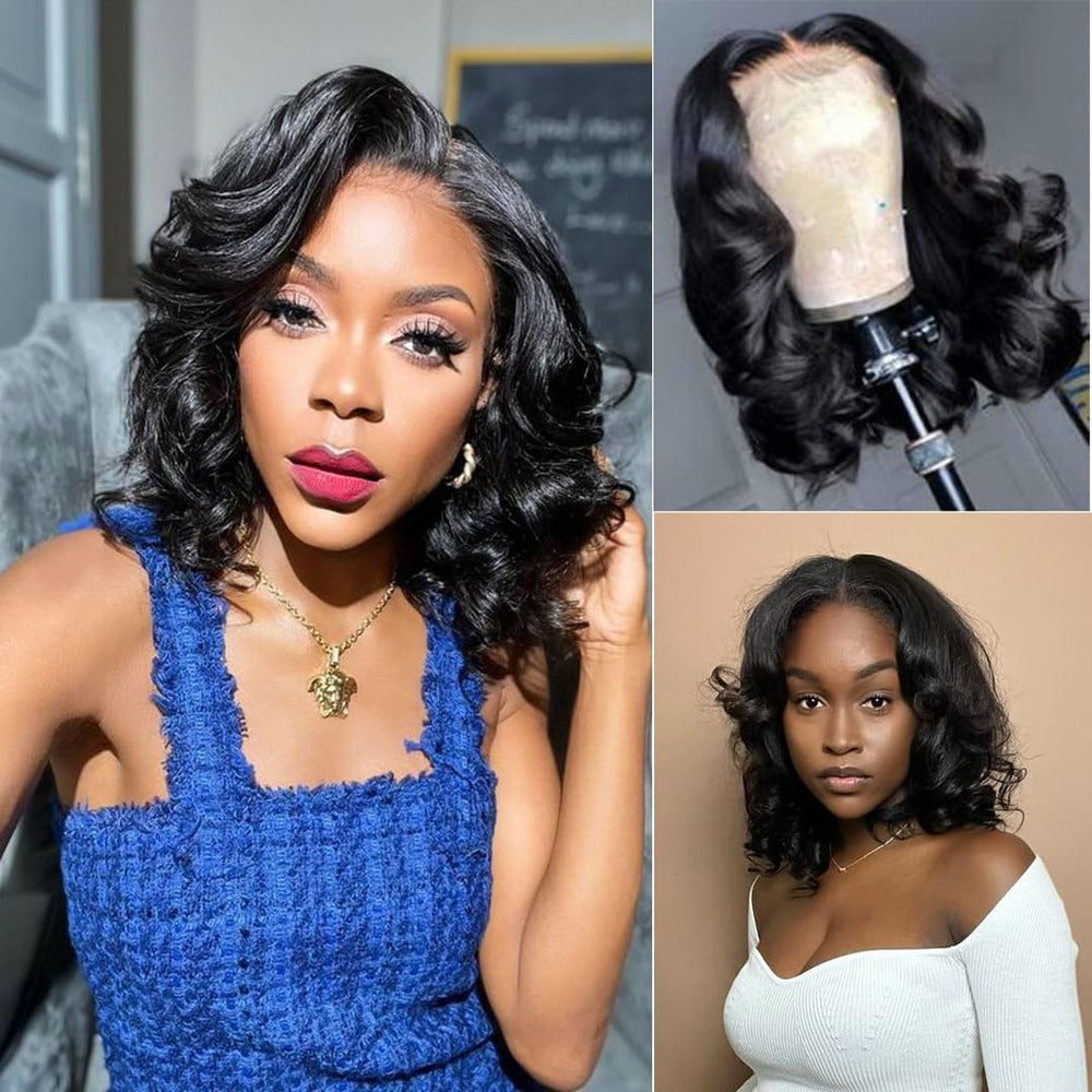 Ahaisy Brazilian human hair glueless wig with natural texture