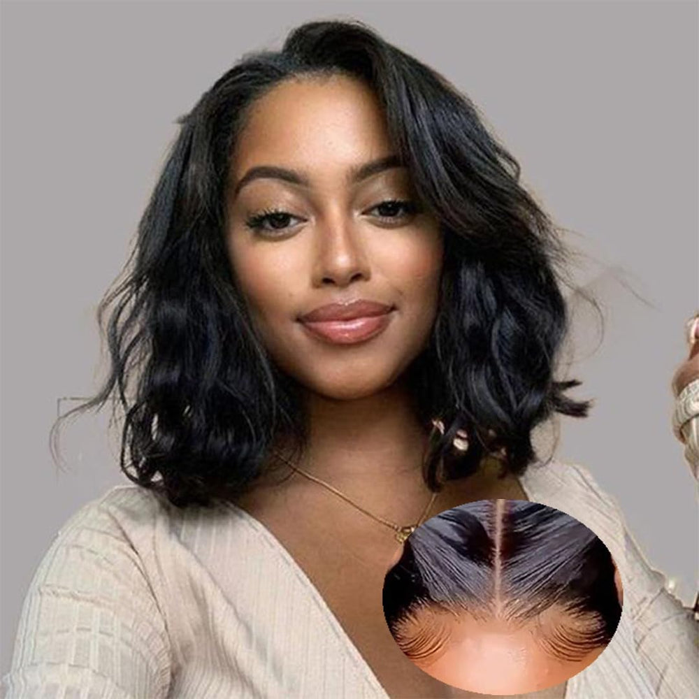 Ahaisy glueless bob wig wear and go showcases quick, hands-free styling