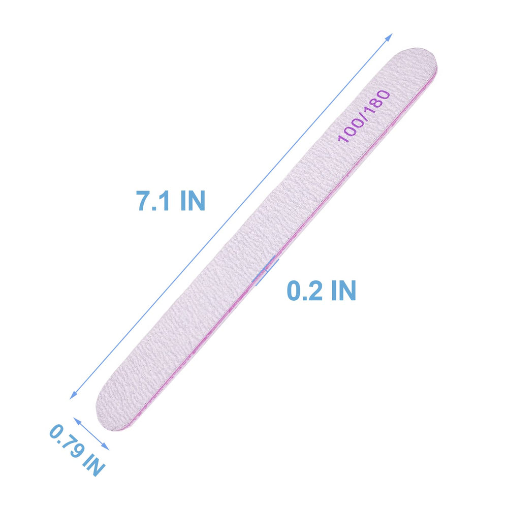 AhaTopia acrylic-nail focus file—coarse grit for thick nails and enhancements.