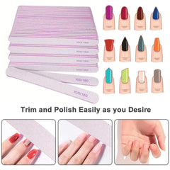 AhaTopia dual-grit 100/180 emery boards for shaping and smoothing nails.