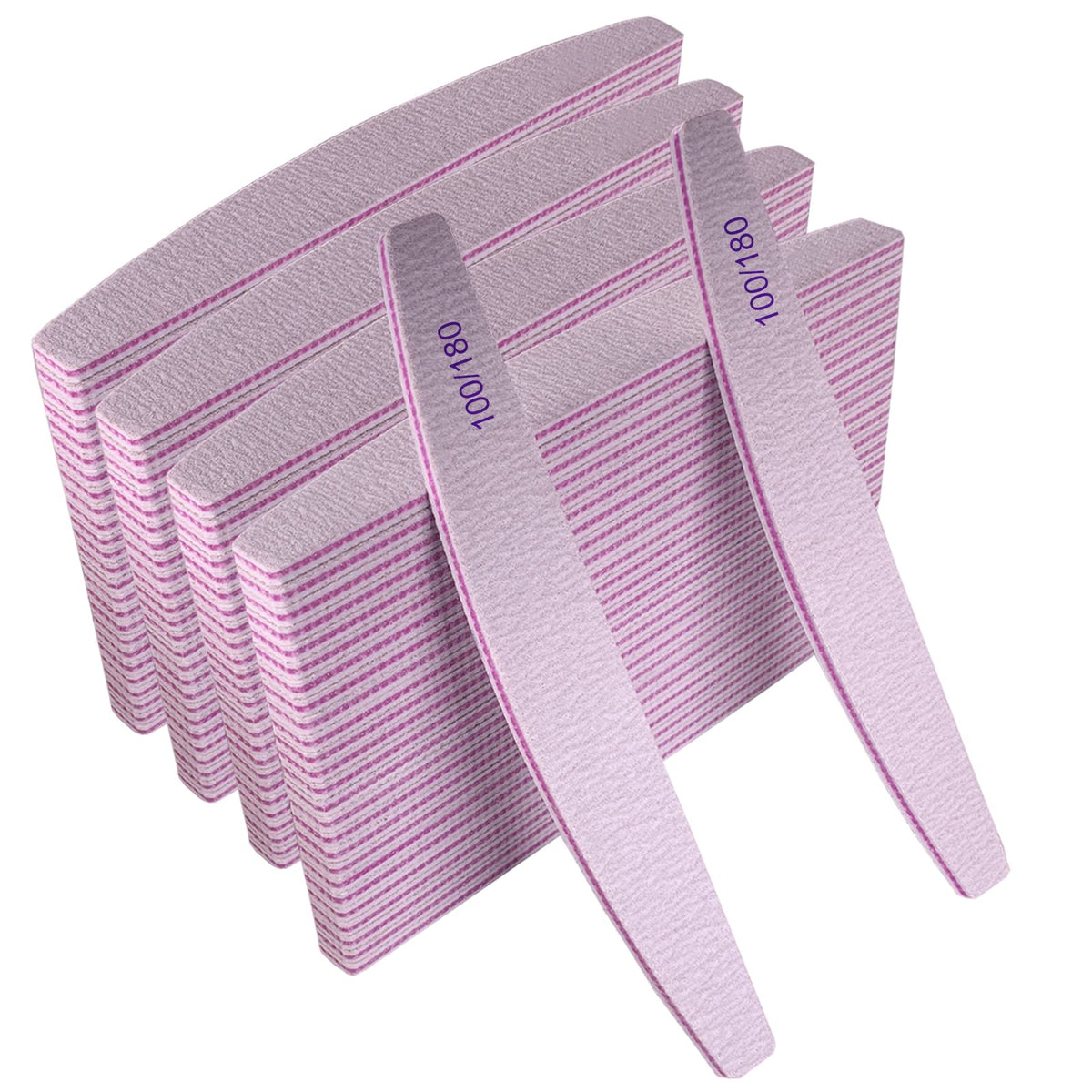 AhaTopia nail files bulk 100 pcs ideal for homes and salons.