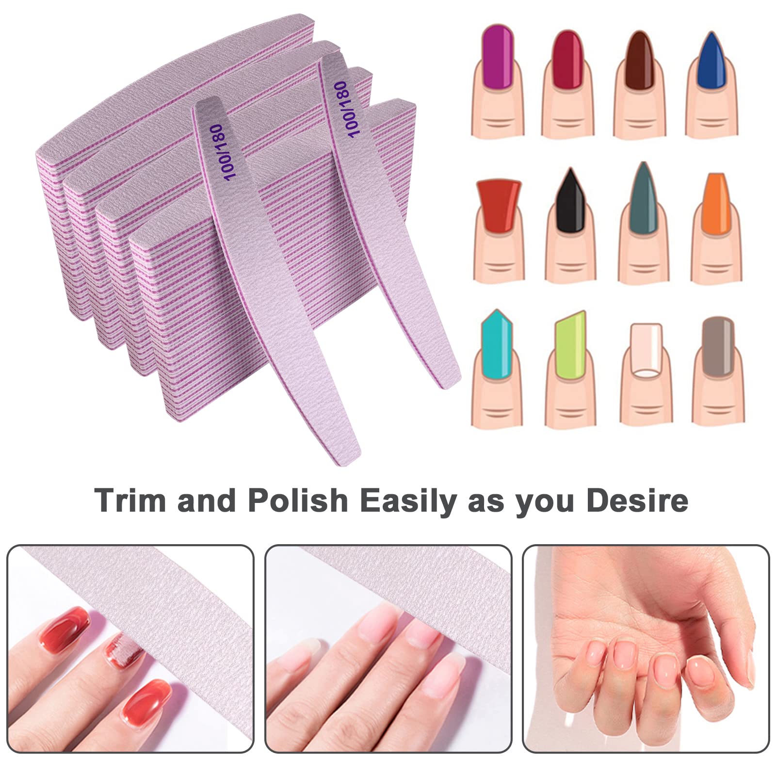 AhaTopia double-sided files for versatile filing and buffing.