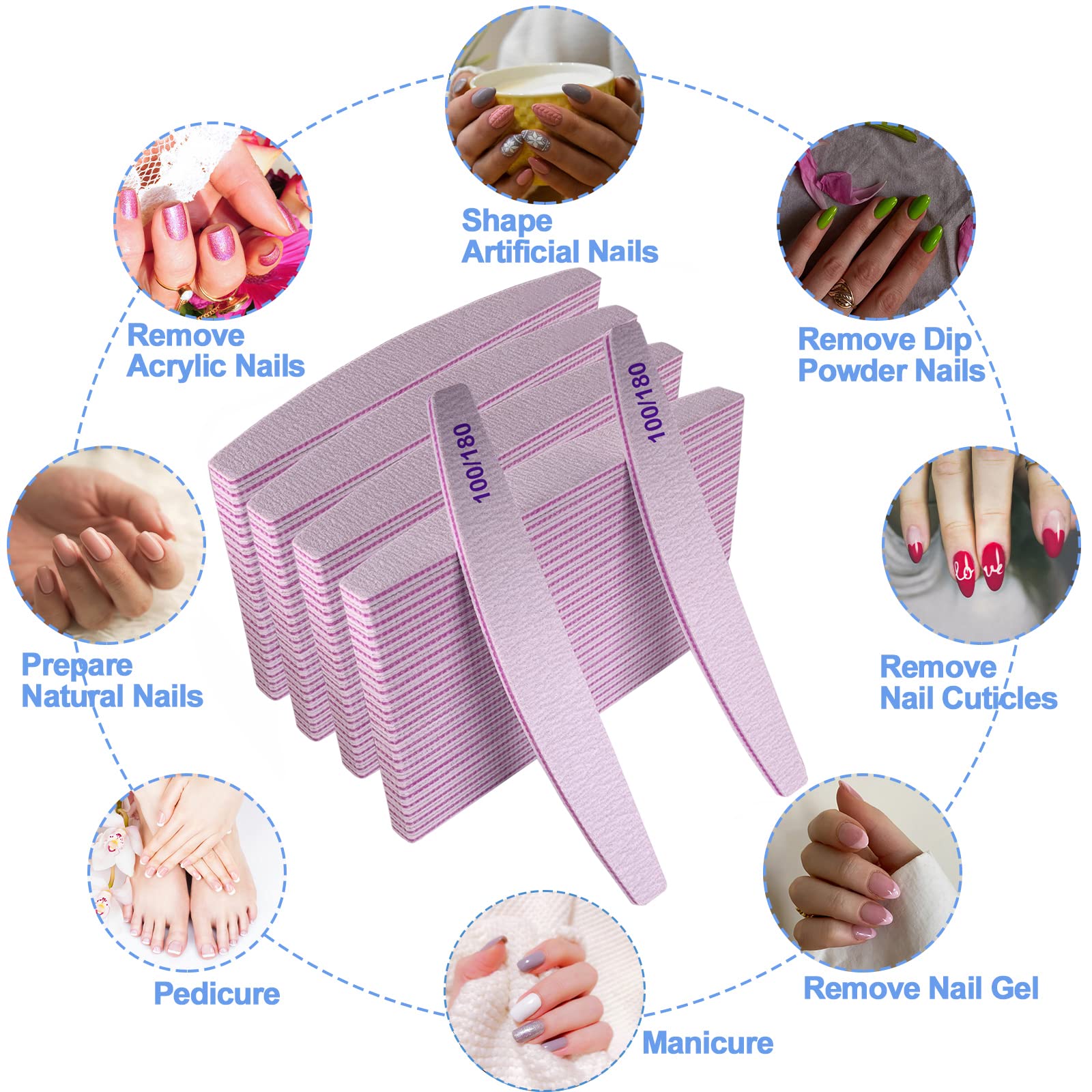 AhaTopia reusable file set keeps nails tidy during grooming.