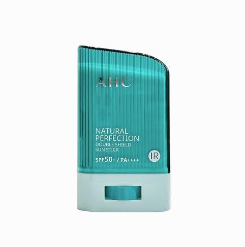 AHC Natural Perfection Double Shield Sun Stick 22g packshot for daily SPF50+ PA++++ protection
