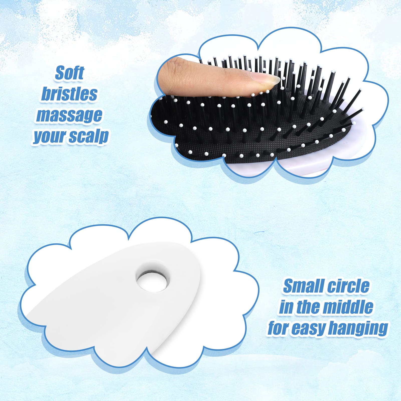 AhlsenL soft gel grip handle offers comfortable control during styling sessions.
