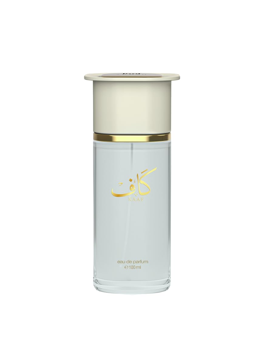 Ahmed Al Maghribi Kaaf unisex bottle front highlights elegant design for daily wear